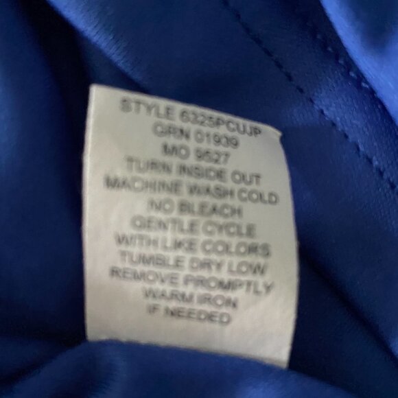 Sara Michelle Petite XL Short Sleeve Top Blue with Flowers New with Tags - Picture 9 of 11